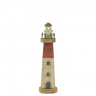 Rustic Wooden Lighthouse 26cm