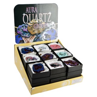 Aura Quartz Geode Pack (18)