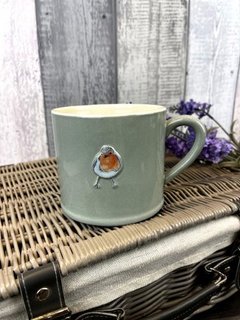 Robin Embossed Mug