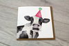 Cow with party hat Card
