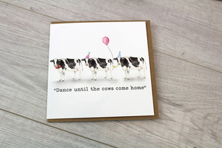 Cows Dance Card