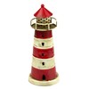 Metal Lighthouse Red 16cm