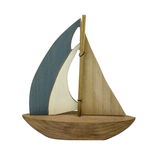 Wooden Sail Boat - 22cm