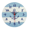 Wooden Clock-Blue & White 30cm