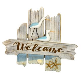 Welcome Sign with 2 Waders, 32cm