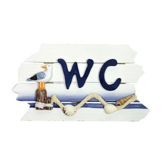 WC Sign with Seagull, 30cm