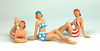 Beach Ladies , 10cm, 3 assorted