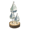 Wooden Sailboats On Stand 17cm