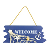 "Welcome " Sign w. Anchor & Netting 24cm