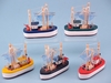 Fishing Boat - Miniature - 7cmL x 7cmH