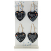 Slate Forget Me not Hanger -24 w.stand-10x10cm