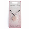 Genuine Gemstone Necklace Rose Quartz