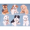 Sitting dogs with collar - 6cm