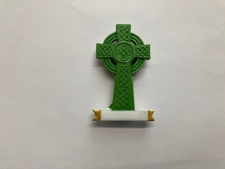 Celtic Cross Green Magnet