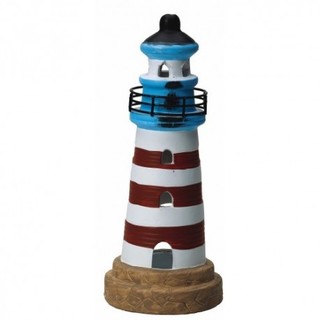 Lighthouse Tealight Holder, red, 20cm