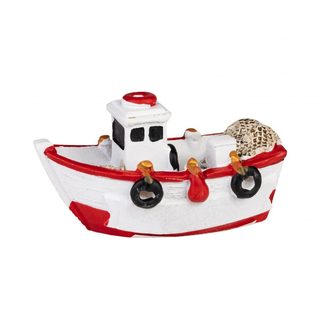 Fishing Boat Red Figurines